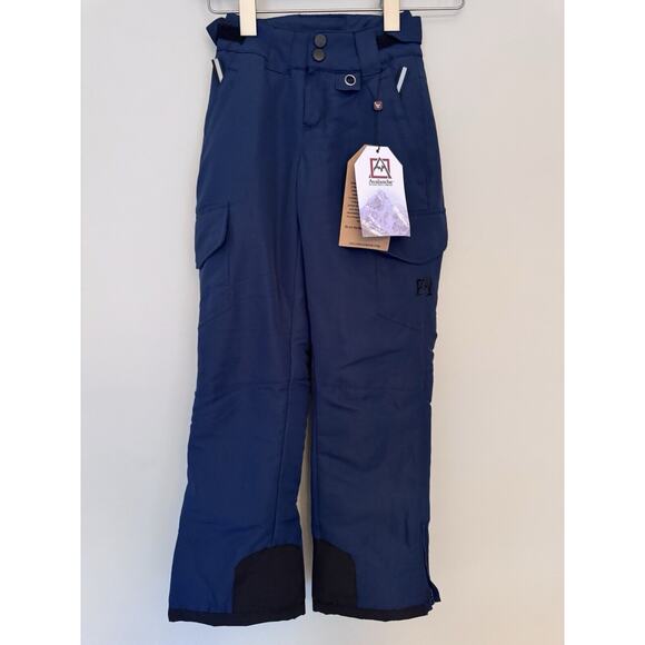 Avalanche Navy Blue Cargo Ski Pants Girls Size 7 Insulated Waterproof NWT - Picture 1 of 8